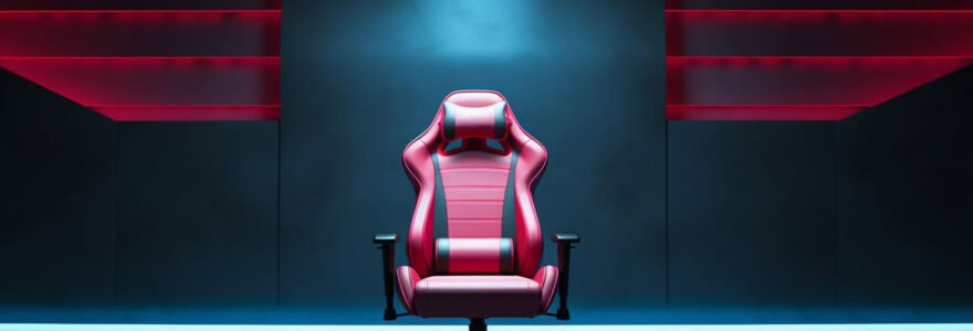 La chaise gaming rouge