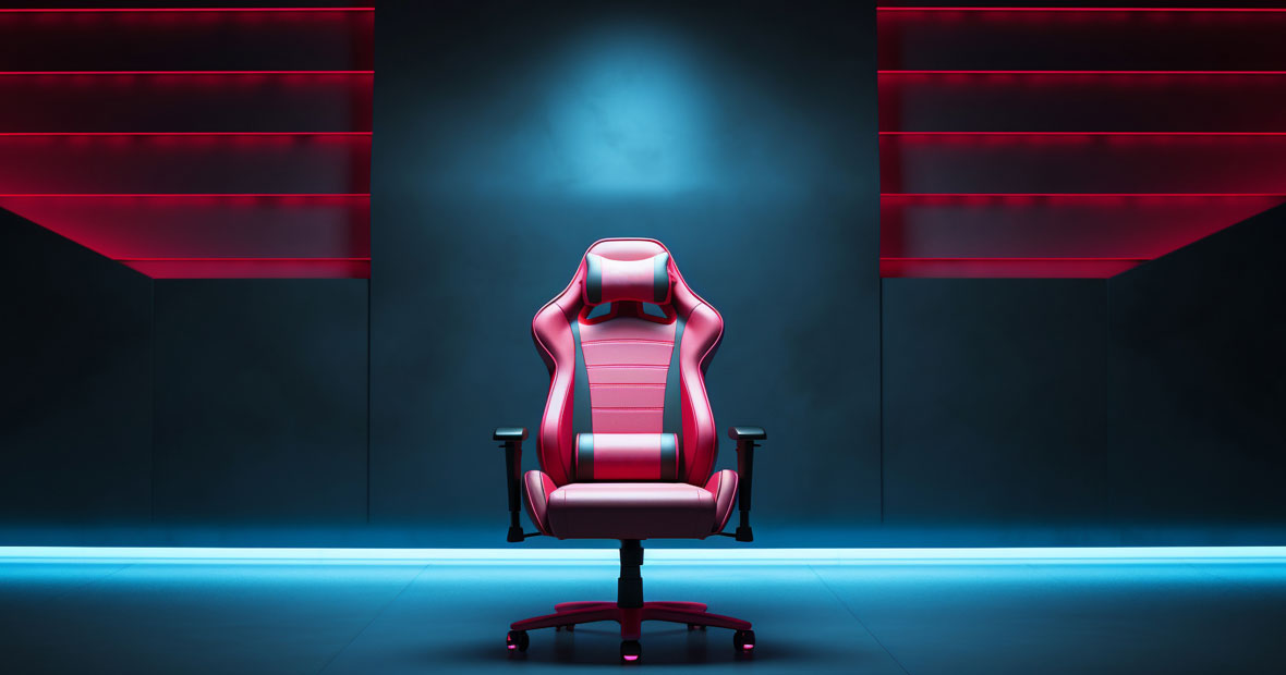 La chaise gaming rouge